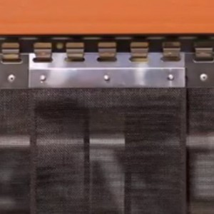 Heavy duty strip mesh fly screen