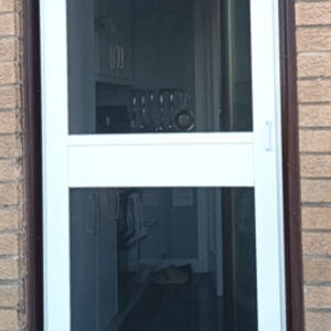 pedestrian fly screen door