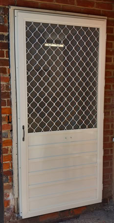 SOLID BASE FLY SCREEN DOOR fly screen door with a solid base
