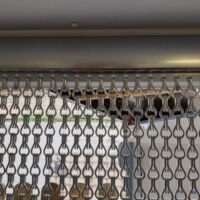 Aluminium silver chain fly screens Silver Chain Fly Screen