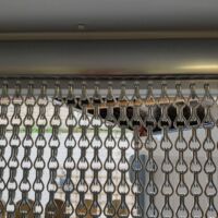 Aluminium silver chain fly screens Silver Chain Fly Screen