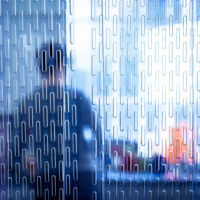 Perforated PVC strip door Perforated PVC strip door