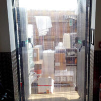 Perforated PVC strip door Perforated PVC strip door
