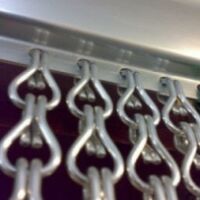 Chain fly screens in silver Chain fly screens in silver
