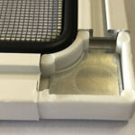 Magnetic fly screen corner piece Magnetic fly screen corner piece