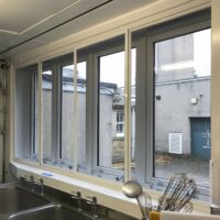 Four-panel sliding fly screen system 4 panel sliding fly screen