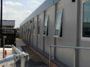 roller fly screens on office windows