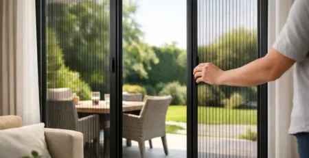 Plisse Fly Screen Doors for Easy Access