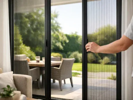 Plisse Fly Screen Doors for Easy Access